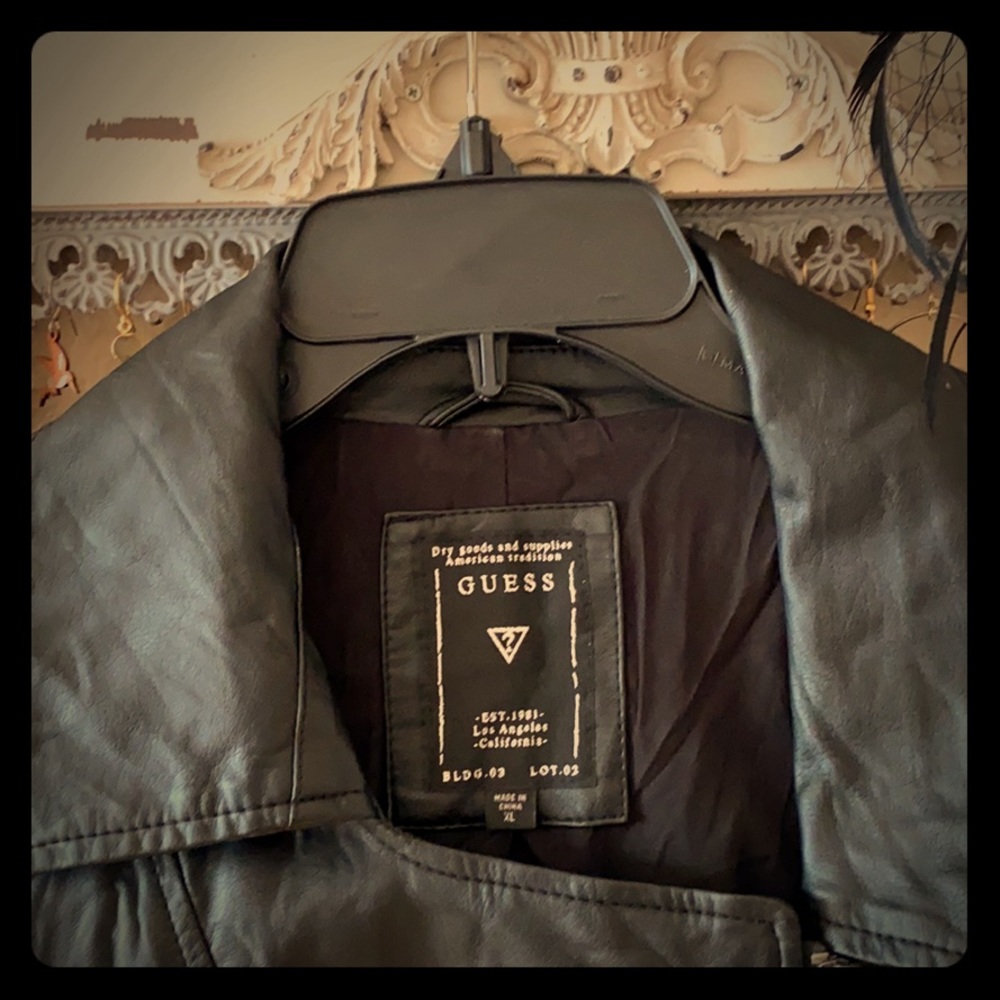 Guess Faux Leather Moto Jacket